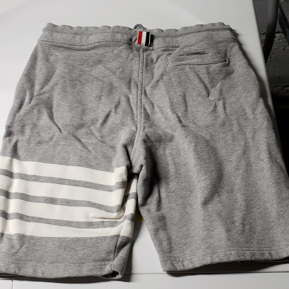 Thom Browne Classic Drawstring Cotton Sweatshorts - Picture 3 of 7